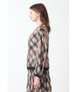 DAKS ハウスチェックシアー リップルブルゾン ウルトラハウスチェック