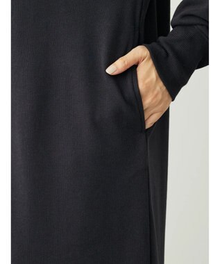 Green Parks ミニ裏毛ワンピース Black