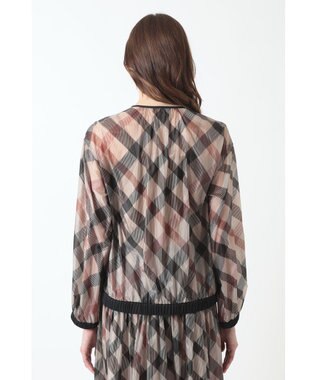 DAKS ハウスチェックシアー リップルブルゾン ウルトラハウスチェック
