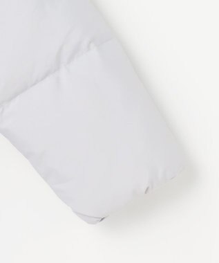 Feroux ファーカラー付き・ダウン見え中綿 ジャケット ライトグレー系