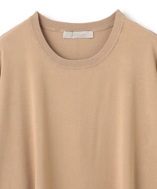 UNFILO マイビューティニット クルーネック キャメル