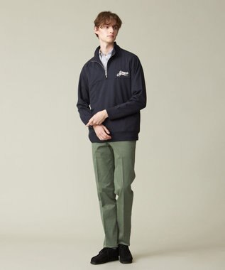 J.PRESS MEN インレージャージー ロゴハーフジップスウェット ネイビー系