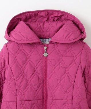 組曲 KIDS 【110-140㎝】中綿キルト コート ラズベリー系