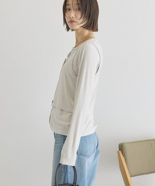 AMERICAN HOLIC 【2点セット】カーディガン+タンクトップ Ivory