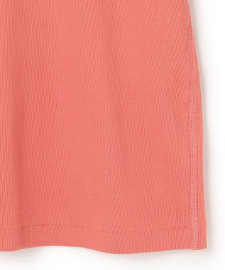 ICB 【洗える】Rib 5分袖 カットソー オレンジ系