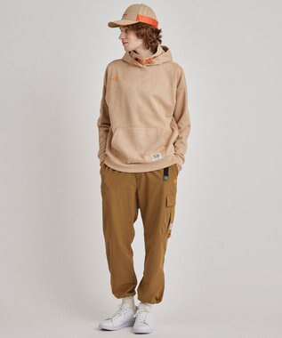 PW CIRCULUS 【MEN】スエード調 デタッチャブルフーディ ベージュ系