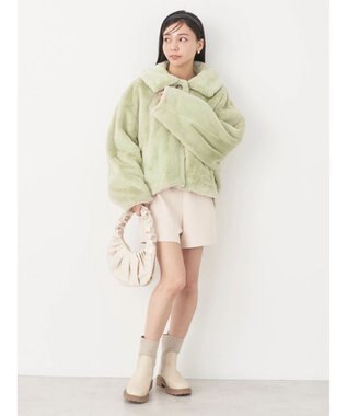 earth music&ecology ファーブルゾン Light Green