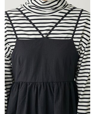 Green Parks ・ＥＬＥＮＣＡＲＥ　ＤＵＥ　バルーンキャミワンピース Black