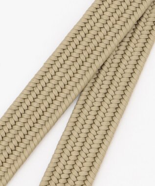 JOSEPH ABBOUD 【イタリア素材・ストレッチ・日本製】ソリッドメッシュ ベルト マスタード系