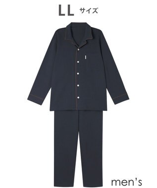 ワコール／睡眠科学 メンズ パジャマ 綿100%(本体) あったか 長袖 長ズボン YGW451 睡眠科学／ワコール