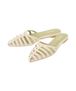 Te chichi ポインテッドフラットミュール《2026 SUMMER LOOK item》 オフホワイト