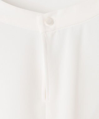 ANY L 【洗濯機可/2WAY】ボウタイブラウス オフ