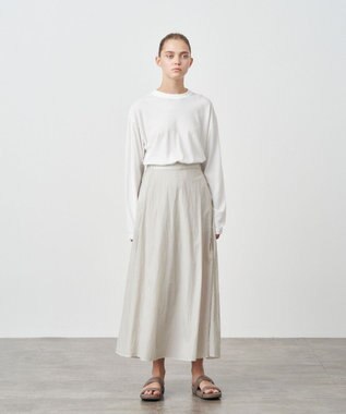 ATON FRESCA SINGLE JERSEY | L/S Tシャツ WHITE