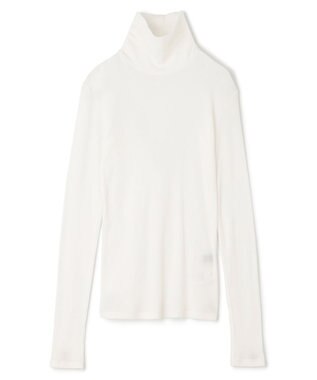 uncrave アルビニスタシフォンテレコ ハイネックカットソー（uncrave STANDARD） オフ