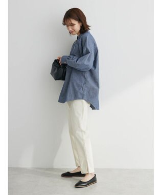 Green Parks ＧＵＭストレッチカラースリムストレートパンツ Off White