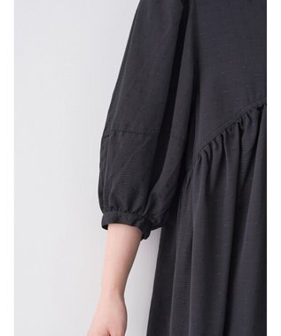 AMERICAN HOLIC ドットジャガード袖ボリュームチュニック Black