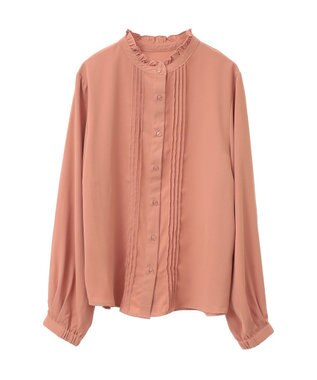 earth music&ecology フリルピンタックブラウス Pink