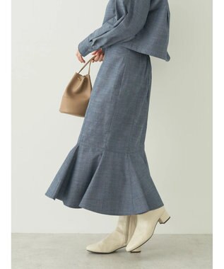 earth music&ecology 切り替えマーメイドスカート Dark Blue