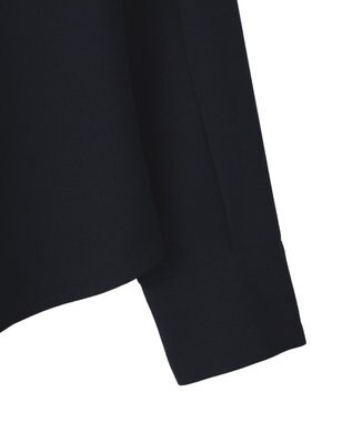 YECCA VECCA パールタックブラウス Navy