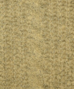 Green Parks 衿付きケーブルｚｉｐカーディガン Yellow