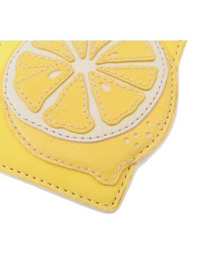 genten フルーツマーケット はみ出しパスケース「レモン」 キイロ