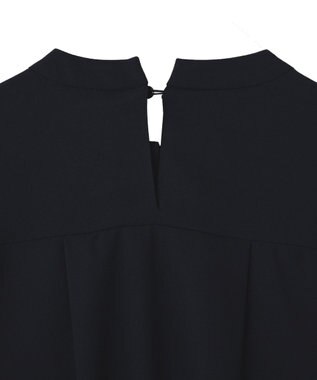 YECCA VECCA パールタックブラウス Navy