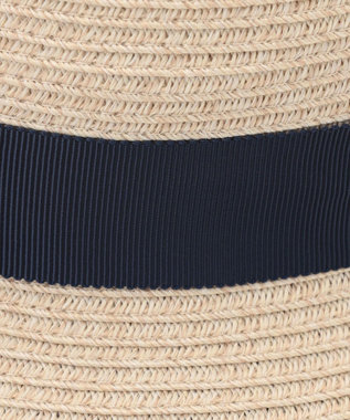 #Newans 【UVカット/洗える】〈花乃まりあさんコラボ〉リボン2本つきサマーハット ベージュ