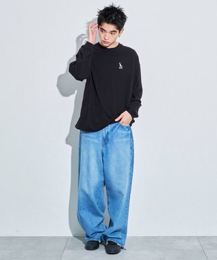 WEGO アニマルワンポイントT（LS） ブラック