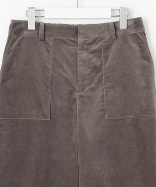 J.PRESS LADIES S 【洗える・吸水速乾】AIRDUROY LIGHT コーデュロイ ベイカー パンツ ブラウン系