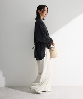 Green Parks スキッパーブラウス Black