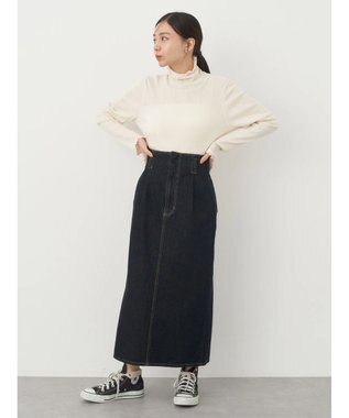 earth music&ecology デニムナロースカート Indigo