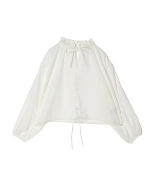 earth music&ecology カフタンフリルブラウス Off White