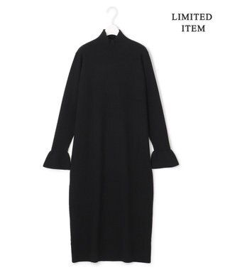 ICB 【WEB限定】ウールブレンドスムース ニットワンピース ブラック系
