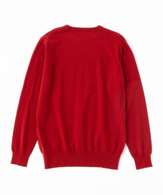 UNFILO MENS 【男女兼用】ライトウォームクルーネックニット レッド