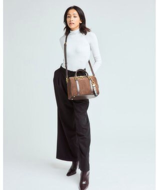 style code 【VerdeVari/ヴェルデヴァリ】スエードボストンバッグ ブラウン