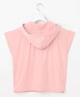 23区GOLF 【WOMEN】シアーストレッチ ショート丈フードベスト ピンク系