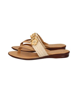 INTER-CHAUSSURES 【ITALIAN SHOEMAKERS】フラワーベルトトングサンダル ベージュ