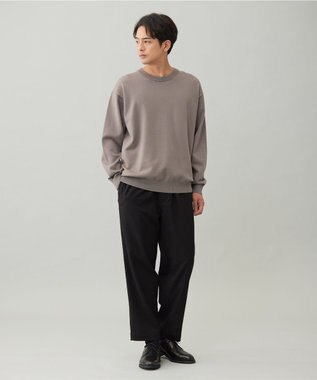 UNFILO MENS 【OCEANS YouTube 掲載/男女兼用】スムースシルキーニット モカ