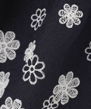 ANY KIDS 裾刺繍ワンピース ネイビー