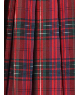 Te chichi チェックアソートロングプリーツスカート レッド