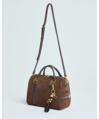 style code 【VerdeVari/ヴェルデヴァリ】スエードボストンバッグ ブラウン