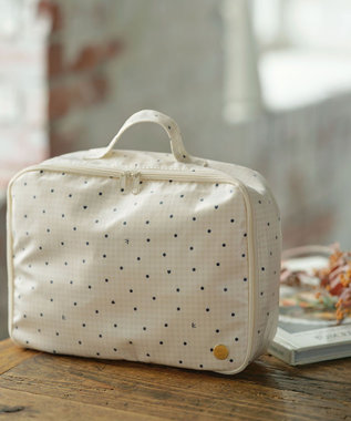  gingham K heart トラベルバッグM