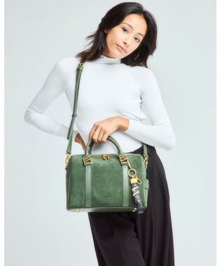 style code 【VerdeVari/ヴェルデヴァリ】スエードボストンバッグ