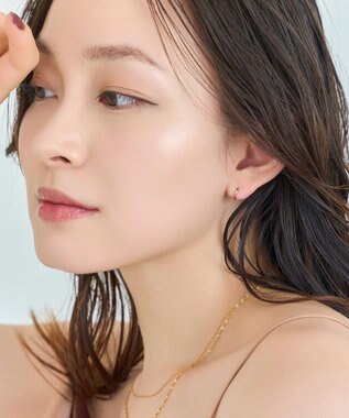 Phoebe 〈シリーズ累計販売10000点突破！〉〈金属アレルギー対応〉ミニフープピアス/サージカルステンレス　ローズゴールド ローズゴールド