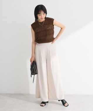 Green Parks ・ＳＵＧＡＲ　ＳＰＯＯＮ　フリルレースノースリーブ Brown