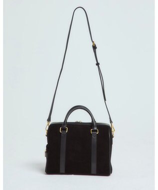 style code 【VerdeVari/ヴェルデヴァリ】スエードボストンバッグ ブラック