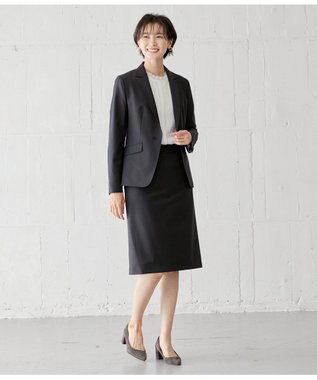 J.PRESS LADIES L BAHARIYE SOLID フレアースカート ブラック系