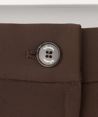23区GOLF 【23Fondation/WOMEN】ストレッチポンチタック キュロット ダークブラウン系