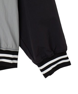 WEGO ナイロンゲームロゴプルオーバー ブラック