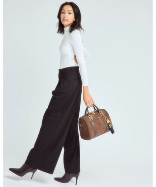 style code 【VerdeVari/ヴェルデヴァリ】スエードボストンバッグ ブラウン